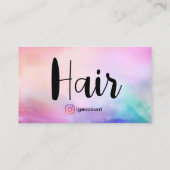 Frisör-Stylist QR Code Haarsalon Visitenkarte (Rückseite)