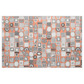 frisson memphis Schwarz-weiß orange Stoff (Fat Quarter (45,7 x 55,9 cm))
