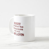 Frist für Beanstandungen Kaffeetasse (Vorderseite Links)
