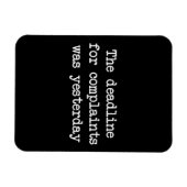 Frist für die Beschwerde Magnet (Horizontal)