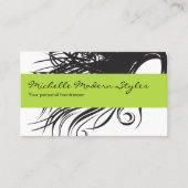 Frisur Beauty Business Cards Visitenkarte (Vorderseite)