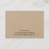 Frisur-Clip-Barrett-Display-Karte | Flora Visitenkarte (Rückseite)