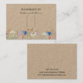 Frisur-Clip-Barrett-Display-Karte | Flora Visitenkarte (Vorne/Hinten)