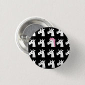 Frisur-Einhorn-Knopf Button (Vorne & Hinten)