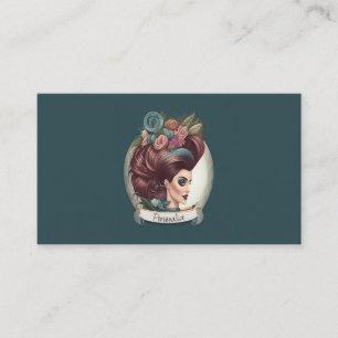 Frisur Stylist Beauty Parlon Salon Kosmetikshop Visitenkarte