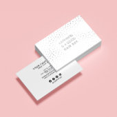 Frisur-Stylist-Zitat | Moderner Weißstreifen Visitenkarte