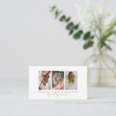 Frisuren-Make-up-Foto-QR-Code Visitenkarte (Stehend Vorderseite)