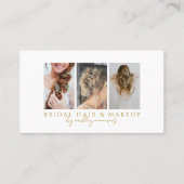 Frisuren-Make-up-Foto-QR-Code Visitenkarte (Vorderseite)