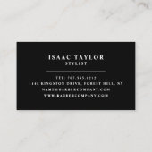 Frisuren, Männer Visitenkarte (Rückseite)