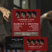 Frisuren, Männerwerbung Flyer