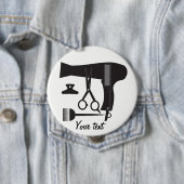 Frisurwerkzeuge Button (Beispiel)