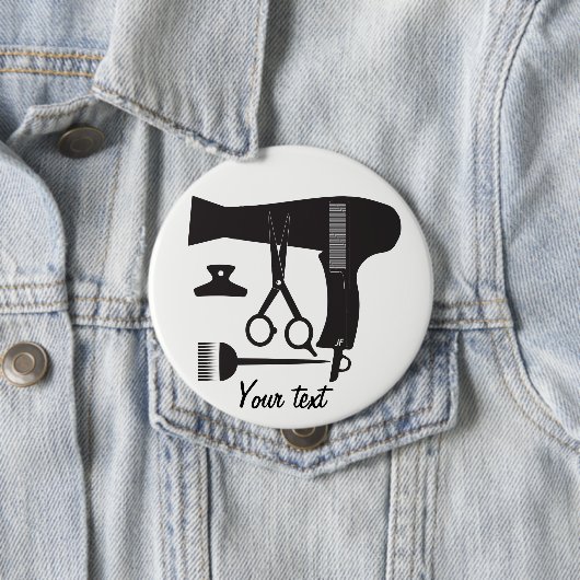 Frisurwerkzeuge Button (Beispiel)