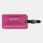 Frisurwerkzeuge Gepäckanhänger (Rückseite horizontal)