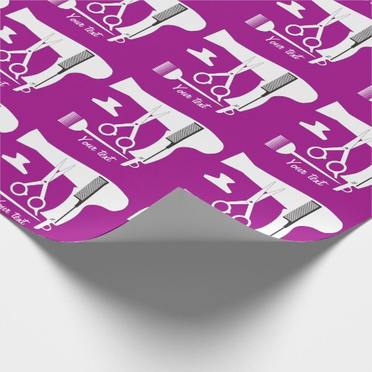 Frisurwerkzeuge Geschenkpapier (Ecke)