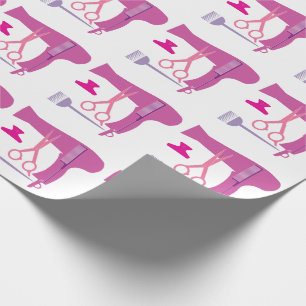 Frisurwerkzeuge Geschenkpapier