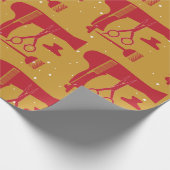 Frisurwerkzeuge Geschenkpapier (Ecke)