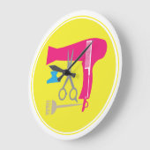 Frisurwerkzeuge Große Wanduhr (Winkel)