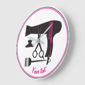 Frisurwerkzeuge Große Wanduhr (Winkel)