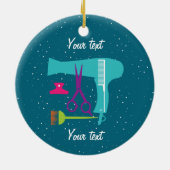 Frisurwerkzeuge Keramik Ornament (Hinten)