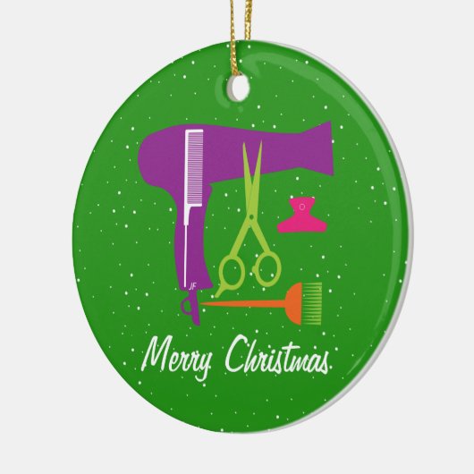 Frisurwerkzeuge Keramikornament (Links)