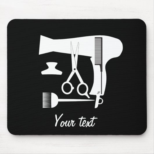 Frisurwerkzeuge Mousepad (Vorne)