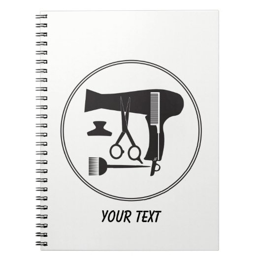 Frisurwerkzeuge Notizblock (Vorderseite)