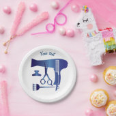 Frisurwerkzeuge Pappteller (Party)