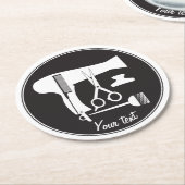 Frisurwerkzeuge Runder Pappuntersetzer (Angewinkelt)