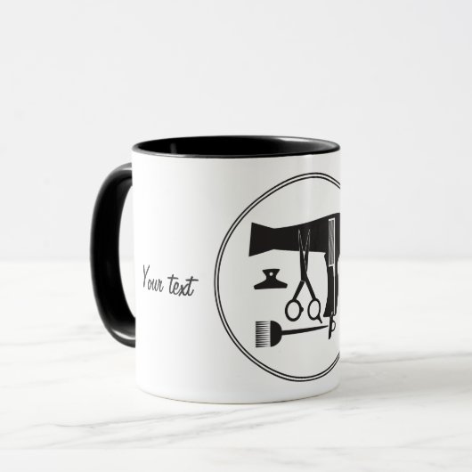 Frisurwerkzeuge Tasse (Vorderseite Links)