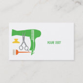 Frisurwerkzeuge Visitenkarte (Rückseite)