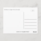 Fritilinhaber in einer Kupfervase von Van Gogh Postkarte (Rückseite)