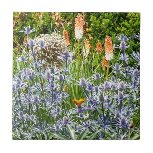 Fritillary Butterfly im Sommergarten Fliese (Vorderseite)
