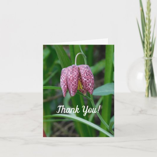 Fritillary Danke-Card Dankeskarte (Vorderseite)