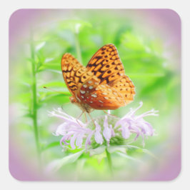 Fritillary Dream - Taglilie Square Sticker