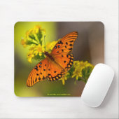 Fritillary Gulf Butterfly Geschenke und Bekleidung Mousepad (Mit Mouse)