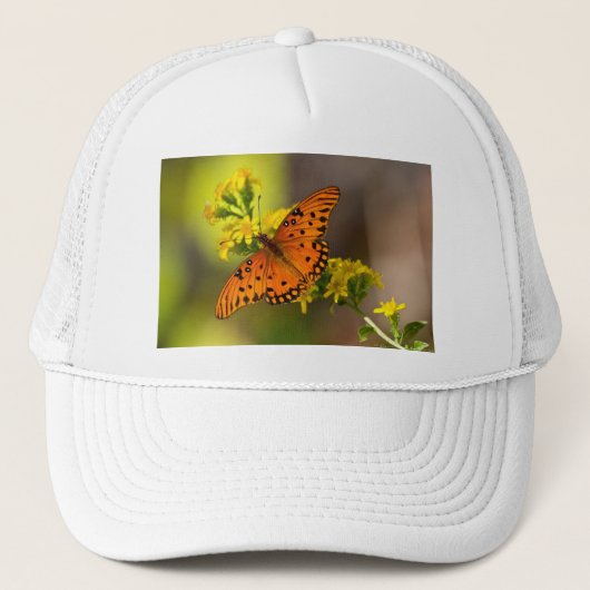 Fritillary Gulf Butterfly Geschenke und Bekleidung Truckerkappe (Vorderseite)