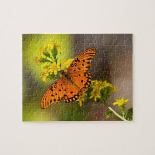 Fritillary Gulf Butterfly Jigsaw Puzzle