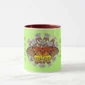 Fritillary on milkweed 11 oz Tasse (Zentrum)