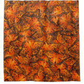 Fritillary Passion orange-brauner Schmetterling Duschvorhang (Vorderseite)