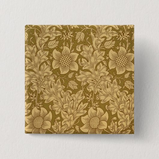 "Fritillary" Tapetenentwurf, 1885 Button (Vorderseite)