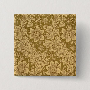 "Fritillary" Tapetenentwurf, 1885 Button