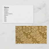 "Fritillary" Tapetenentwurf, 1885 Visitenkarte (Vorne/Hinten)