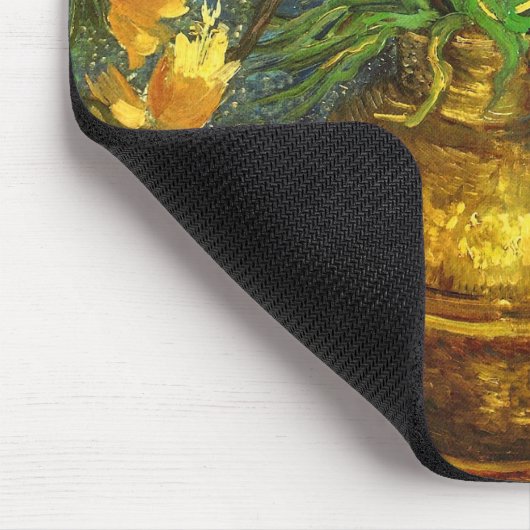 Fritillerien in einer Kupfer Vase Van Gogh Fine Ar Mousepad (Ecke)
