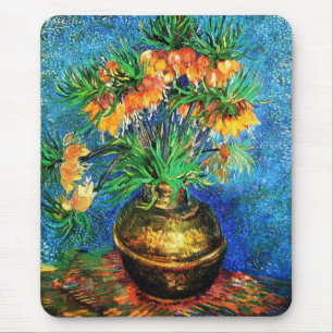 Fritillerien in einer Kupfer Vase Van Gogh Fine Ar Mousepad