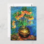 Fritillerien in einer Kupfer Vase Van Gogh Fine Ar Postkarte (Vorne/Hinten)