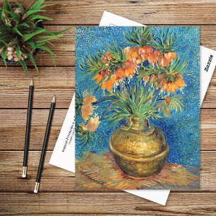 Fritillerien in einer Kupfervase Van Gogh Postkarte