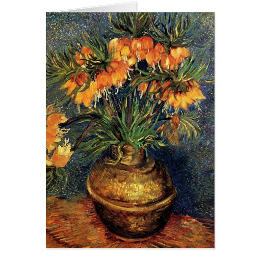 Fritillerien in einer Kupfervase von Vincent van G (Vorne)