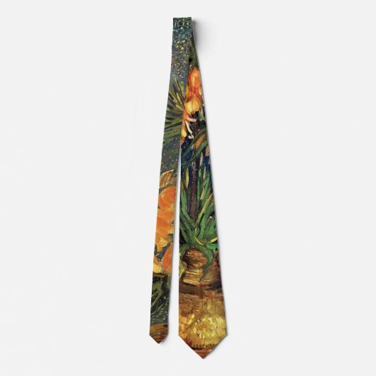 Fritillerien in einer Kupfervase von Vincent van G Krawatte (Rückseite)