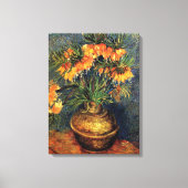 Fritillerien in einer Kupfervase von Vincent van G Leinwanddruck (Vorderseite)
