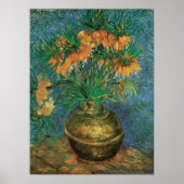 Fritillerien in einer Kupfervase von Vincent van G Poster (Vorne)